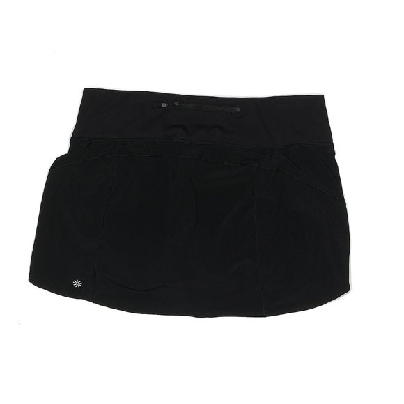 ATHLETA Run With It Skort Black skirt sz Medium  Running Workout Summer  EUC - Picture 2 of 7